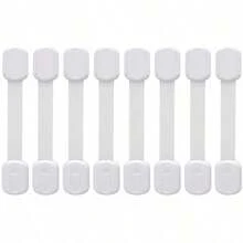 6-15pcs White Lock, Cabinet Door Lock, Drawer Lock, Cabinet Fixed Lock - Multicolor - View 11