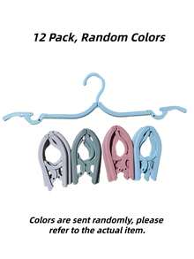 Travel Hanger 12pcs Foldable Compact Non-Slip Bra Drying Rack Portable Pocket-Sized Clothes Hooks For Home Must Have Smart Choice - View 8