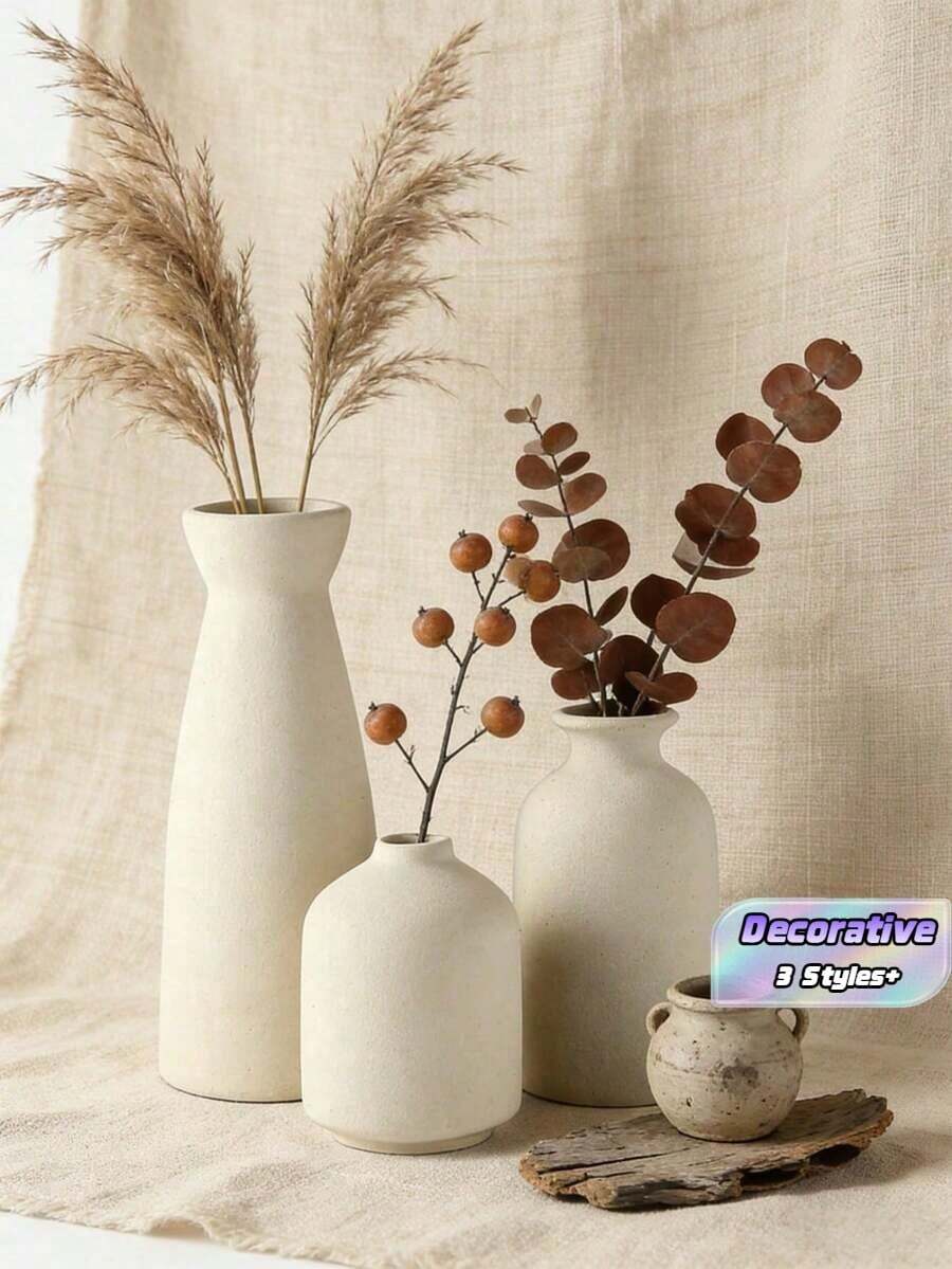 1 Piece/3 Pieces Simple Vase Set, Nordic Ins Home Decor, Suitable For Living Room, Bedroom, Office Decor - A - View 1