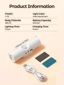 Teckwe 4pcs Magnetic Sensor Wall Lamp, Bedroom Decor Nightlight, Mountain Landscape Spotlight, LED Soft Light For Home Decor, 400mAh - one-size - View 8