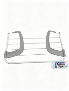 Tendedero plegable ajustable, tendedero portátil plegable y retráctil para colgar ropa en balcones y ventanas, estante de almacenamiento para ropa, calcetines y plantas, adecuado para lugares interiores y exteriores como balcones, barandillas de radiadores y alféizares de ventanas. - Multicolor - Ver 1