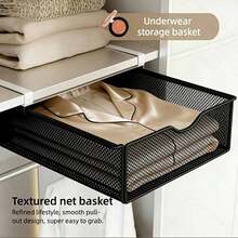 Detachable Storage Basket For Closet, Bra Organizer, Drawer Underwear And Socks Organizer, College Dorm Necessities, Drawer Organizer And Hanging Shelf, Mesh Multi-Functional Storage Basket, Detachable Organizer To Save Space In Closet, Cabinet - View 3