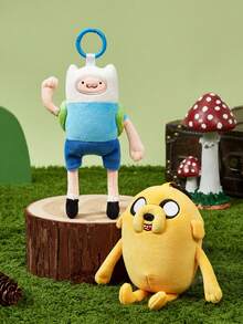 ADVENTURE TIME X POKOJA LAND ,A Co-Branded 3D Plush Keychain, Classic Design, Can Be Hung On Bags, Key Chains, Schoolbags, Etc., Suitable For People Of All Ages Including Teenagers And Adults. - Blue - View 10