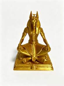 Gothic Meditating Anubis Figurine Collectible Figure Mysterious Tabletop Home Decor Ornament - 1PC - View 8
