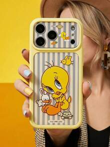 ShellaStory LOONEY TUNES X SHEIN 時尚高端印花圖案保護手機殼設計，完美適配 ，可愛時尚且精緻 - 彩色 - 查看 2