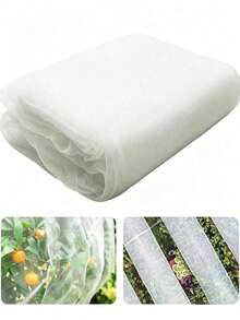 1 Pack, 60 Mesh Insect Netting, Made Of Polyethylene, Easy To Cut, Transparent Mesh, Fruit Covering Protective Net, Greenhouse Plant Protection Net, Greenhouse Insect Proof Net, Plant And Fruit Protective Film - Multicolor - View 4