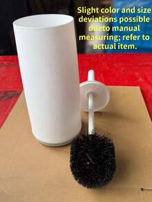 1Set Toilet Brush Set Plastic Cleaner Holder Base Simple Design For Bathroom Deep Cleaning High Quality Trending Now - Multicolor - View 8