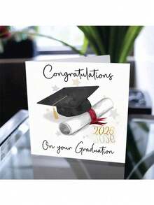 10/1 Graduation Cards And Envelopes, Fun Graduation Season Cards, 2026 Graduation Greeting Cards, Including Graduation Hats And Scrolls, Suitable For Giving To Friends And Classmates, Graduation Ceremony Cards, Suitable For Holiday Parties - Multicolor - View 4