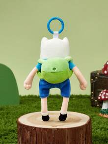 ADVENTURE TIME X POKOJA LAND ,A Co-Branded 3D Plush Keychain, Classic Design, Can Be Hung On Bags, Key Chains, Schoolbags, Etc., Suitable For People Of All Ages Including Teenagers And Adults. - Blue - View 8