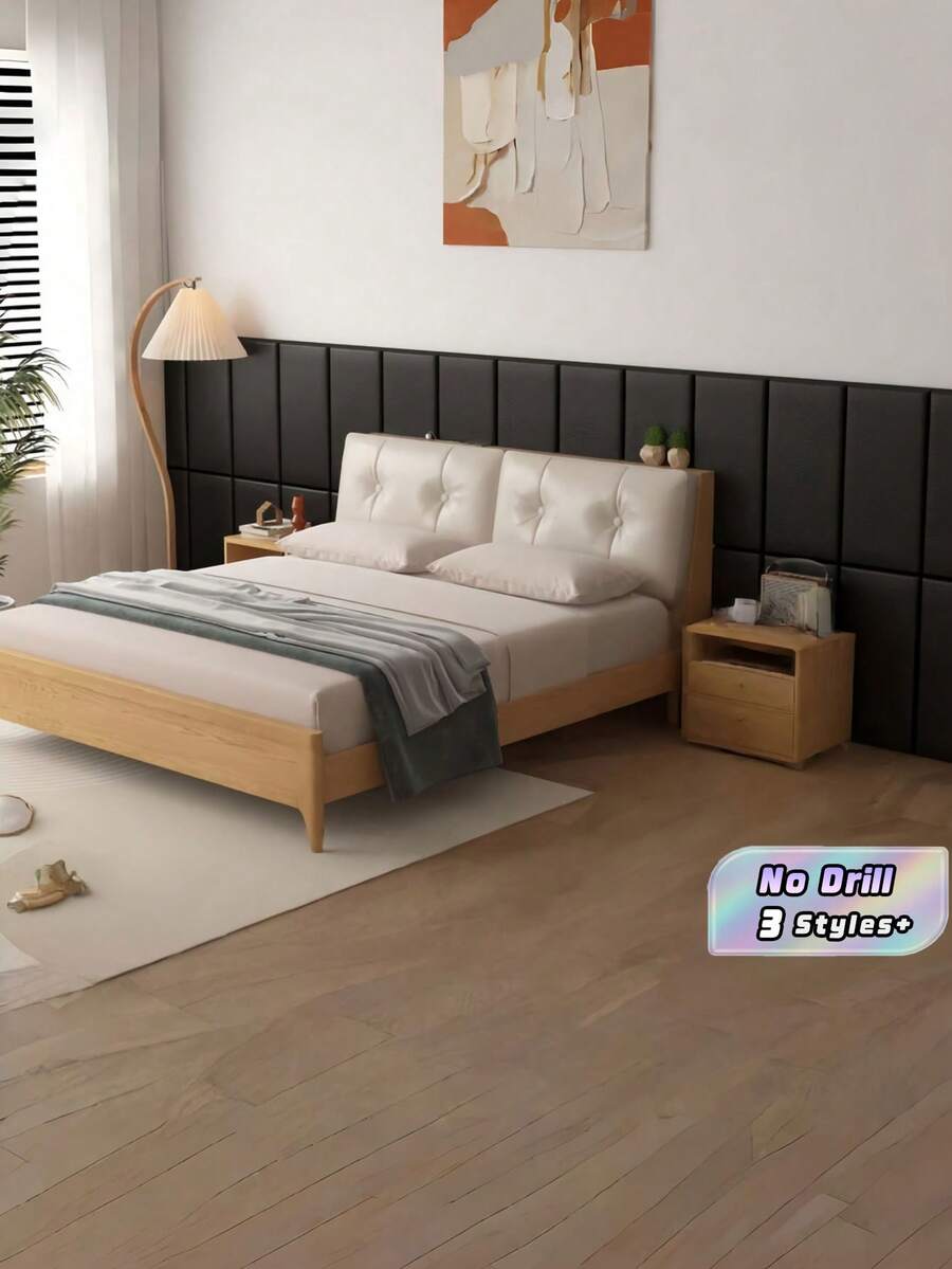 Self Adhesive Wall Padding Headboard Bumper Crash Proof Foam Protector For Bedroom Walls Bedside Corner Guard - multicolor - View 1