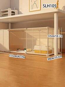 Integrated Cat Condo For Indoor Use, Multi-Functional Cat Cage House With Spacious Design, Suitable For Teddy And Short-Haired Cats, Comfortable Indoor Pet Nest For Small To Medium Cats - Multicolor - View 4