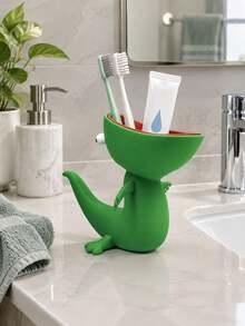 1pc Cute Big‑Mouth Lizard Ceramic Decor Storage Box, Multi‑Purpose Soap Holder Candy Jar, Entryway Desktop Organizer For Keys Keychains, Fun Tabletop Ornament, Decor Household Accessory For Living Room Hall Indoor Daily Home Decoration - multicolor - View 6