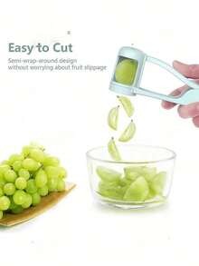 One Piece Of Lightweight Grape Cutting Scissors, Anti-Slip Fruit Separator With Soft Handle, Kitchen Tool For Grapes, Cherries, Tomatoes, And Strawberries, For Fruit Salad And Desserts, Daily Fruit Arrangement, Easy To Clean, Small Size - Multicolor - View 6