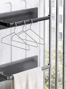 Sticky‑On Kitchen Paper Towel Holder, No‑Drill Under‑Cabinet Wall Mount Towel Rack, Self‑Adhesive Roll Holder For Kitchen, Bathroom, Refrigerator Side - Multicolor - View 2