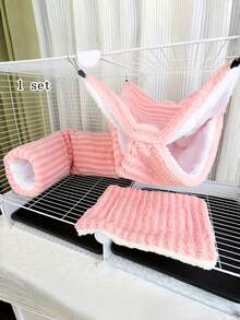 Sugar Glider Ferret Hammock Tunnel Hideout 3PCS, Double Layer Hanging Pet Bed For Small Animals, - Multicolor - View 13