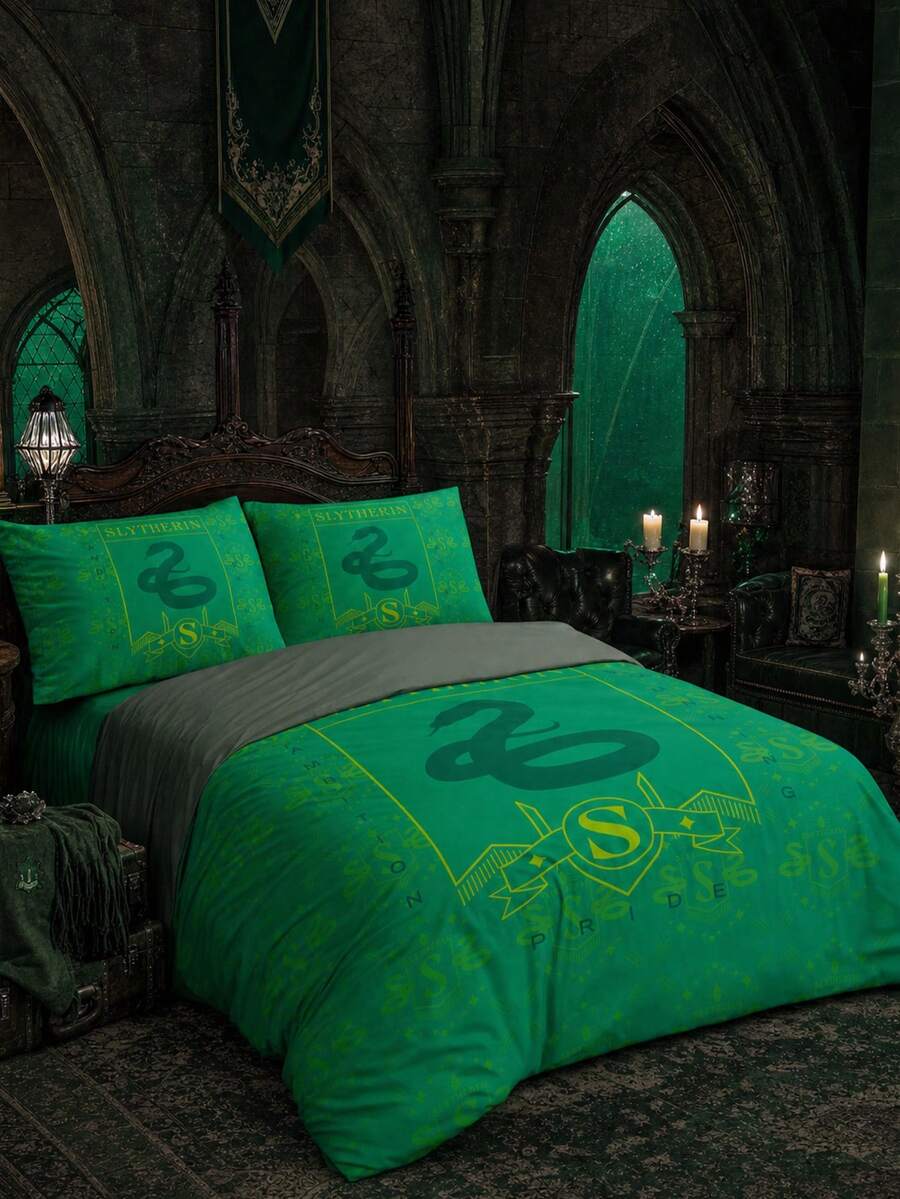 HARRY POTTER X Joivida 2/3 Pieces 100% Polyester Bedding Set, Soft And Skin-Friendly, All-Season Modern Polyester Bedding Collection, 1 Duvet Cover + 1/2 Pillowcases (No Comforter Included) - Multicolor - View 1