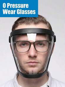 Clear Full Face Shield With Bottom Breathable Vents To Prevent Splash Lightweight Clear Face Shield For Men And Women Adjustable Protective Face Cover For Kitchen Cooking Frying Cleaning Prevention Face Shield Household Items Kitchen Essentials - A - View 11