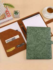 Multi‑Color Embossed A4 Portfolio Folder Multi‑Functional Clip Board Document Holder For Business Office Multi‑Scenario Use - multicolor - View 5