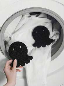 2/5/10 Pcs Reusable Pet Hair Remover Laundry Balls For Washing Machine, Fluff Catcher Anti-Hair Washing Balls, Keep Clothes & Bedding Free Of Pet Fur, Essential Laundry Tool For Pet Owners - black - View 5