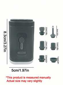 Teckwe 1 buah Pompa Udara Elektrik Portabel Isi Ulang, Baterai 1200 mAh Mampu Mengisi dan Mengempiskan dengan Cepat. Cocok untuk Digunakan di Lemari Pakaian Rumah, Perjalanan, Pindahan, dan Pengorganisasian Penyimpanan. Dilengkapi dengan Aksesori Penyegel Vakum. Perlengkapan Penyimpanan Rumah Tangga. - View 5