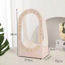 Foldable Paper Basket Set, Handheld Wedding Bouquet Gift Bags, Flower Wrapping, Flower Arrangement Baskets, Wedding Gift Decor, Ideal For Mother'S Day, Father'S Day, Eid Al-Adha, Flower Bouquet Wrapping - Multicolor - View 10
