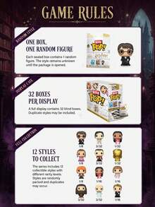 Funko 1 قطعة حقيبة عمياء من فانكو بيتي بوب عالم السحر هاري بوتر، 1 قطعة شخصية فينيل صغيرة عشوائية، ديكور عرض على المكتب والرف - متعدد الألوان - مشاهدة 2