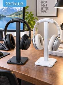 Teckwe 1 Buah Dudukan Headset Meja Anti Selip Hemat Ruang Kokoh Universal untuk Gaming Headphone, Rak Display untuk Ruang Gaming, Kantor, dan Meja Gamer. - MultiWarna - View 1