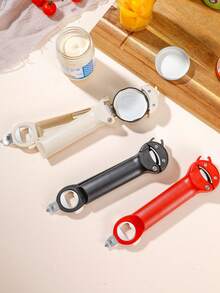 1pc Telescopic Adjustable Magnetic Can Opener, Multifunctional Bottle Opener For Beer Jars Cans, Universal Lid Twist Remover Kitchen Gadget - View 10