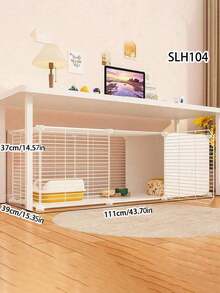 Integrated Cat Condo For Indoor Use, Multi-Functional Cat Cage House With Spacious Design, Suitable For Teddy And Short-Haired Cats, Comfortable Indoor Pet Nest For Small To Medium Cats - Multicolor - View 11