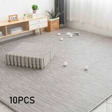 10 Pcs/Pack, 11.8 Inch, 1cm Thick High-Strength Interlocking Floor Mats, Wood Grain Pattern, Suitable For Living Room, Kitchen, Bedroom, Anti-Collision/Anti-Fall/Moisture-Proof, Puzzle Foam Flooring, Also Suitable For School, Gym, Yoga - Wood Grain Flooring - View 7