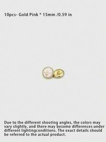 1 Pack 10 Pieces Oil‑Painted Round Buttons Delicate Colorful Swallow Rhinestone Inlaid Metal Decorative Fasteners For Sweaters Suits Coats Outerwear Hand‑Sewn Clothing Accessories - 10pcs - View 14