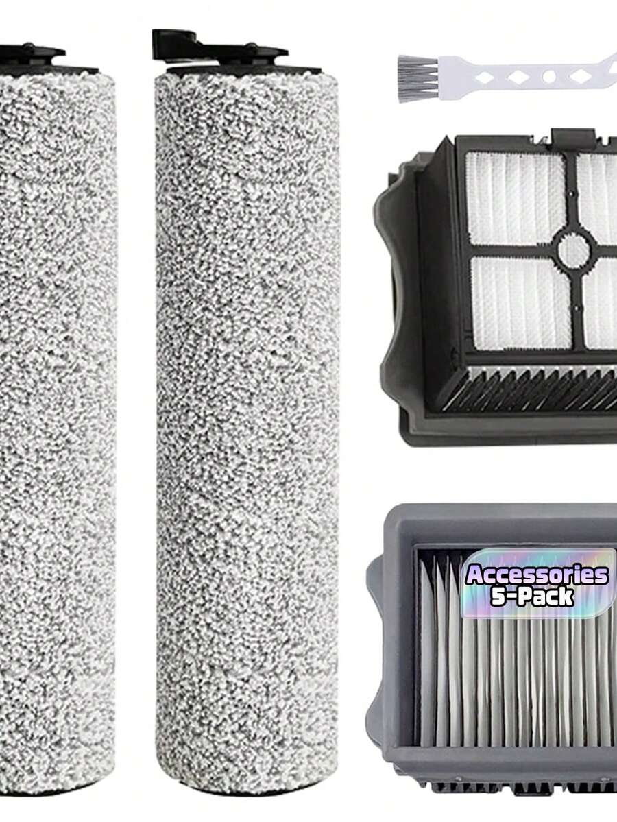 5‑Pack Replacement Roller Brush & Filter Kit, Compatible With Ifloor 3, Floor One S3 Cordless Wet‑Dry Vacuum Cleaner Spare Parts - Tineco iFloor 1.0 - View 1