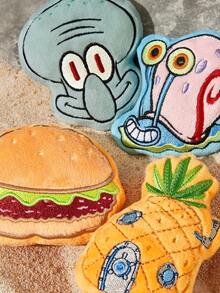 SpongeBob SquarePants | SHEIN قطعة واحدة ملصق ثلاجة بشكل كرتوني لطيف، يحتوي الظهر على مغناطيس، يمكن تثبيته على الثلاجة والمعادن المختلفة - متعدد الألوان - مشاهدة 3