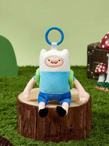 ADVENTURE TIME X POKOJA LAND ,A Co-Branded 3D Plush Keychain, Classic Design, Can Be Hung On Bags, Key Chains, Schoolbags, Etc., Suitable For People Of All Ages Including Teenagers And Adults. - Blue - View 4