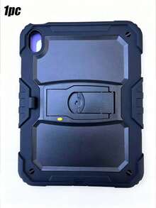 A Black Heavy-Duty Shock-Absorbing Protective Case Suitable For IPad 11 (A16) 2025 (11 Inch), With A Sturdy And Durable Hard Shell Protective Cover And Built-In Bracket - Black - View 13