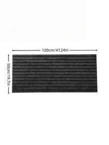 1PC Cuttable Non-Slip Entrance Doormat, Shoe Scraper Rug For Front Door Kitchen Hallway Home Decor - Gray Stripes - View 8