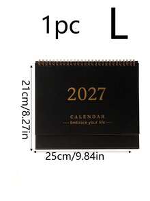 1件創意2027英文桌曆，極簡清新美學桌面裝飾，多功能日計畫筆記本，適用習慣追蹤、工作學習行程規劃 - C - 查看 13