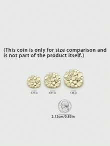 1 Pack 10 Pieces Special Hollow Square Irregular Metal Buttons Baroque Style Decorative Fasteners For Suits Tops Woollen Coats Outerwear Hand‑Sewn Clothing Accessories - 10pcs - View 3