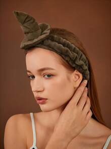 HARRY POTTER X SHEIN Cute Sorting Hat Headband, Soft & Comfortable For Bathing, Makeup, And More, For Home, Bathroom Decor, Summer,Back To School - Brown - View 2