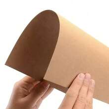 50 Pcs A4 Brown Cardstock, For Card Printing, Tag Design & Drawing - brown - View 4