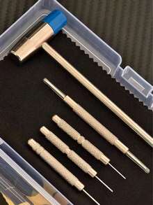 Advanced Watch Bracelet Removal Tool, Bracelet Tool Kit, Repair Kit For Adjusting, Replacing, And Resizing Watch Bracelets, Bracelet Removal Tool, Bracelet Adjustment And Repair Tool Kit - Blue Hammer Pro Advanced Set - View 5