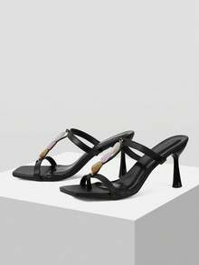 Mnmlis Women's High Heel Sandals - Black - View 2