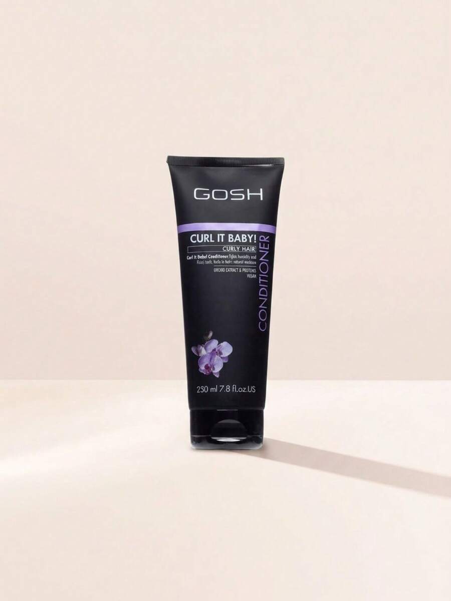 GOSH Curl It Baby Hair Conditioner 230 Ml – Hair Conditioner, Anti-Frizz, For Curly Hair, Orchid, Orchid Extract, Suitable For Daily Hair Care Routine - Clear - View 1