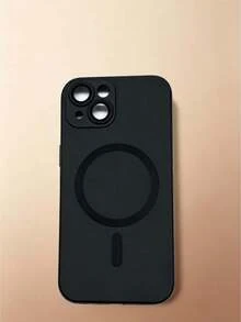 星際觸感磁吸放大鏡玻璃鏡頭保護手機殼，適用於 Apple 13 - 黑色 - 查看 4