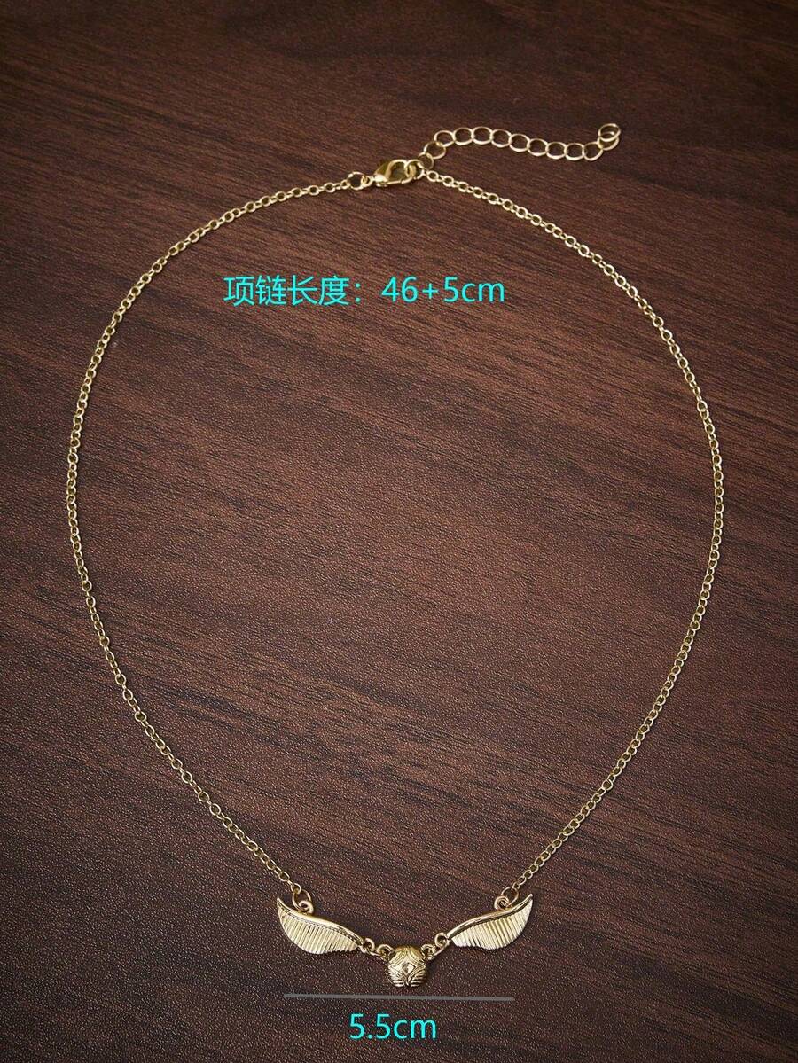 HARRY POTTER X SHEIN Perhiasan Terlaris Lintas Batas, Suasana Sederhana, Kalung Rantai Indah, Gaya Mewah Ringan, Sederhana dan Elegan, Cocok untuk Berbagai Acara. - Emas - View 1
