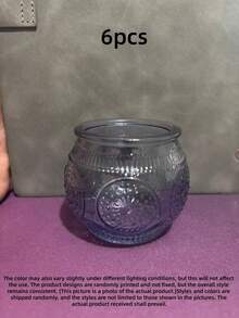 Vintage Blue Glass Candle Holders Set Of 1/6/12 Pieces Wedding Table Decor Boho Tea Party Bridal Shower Favors Rustic Centerpiece Gift For Guest - blue - View 13
