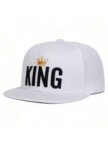 Dealstrict 1pc Men's KING Letter Embroidery Hip-Hop Cap, Fashionable Sports Baseball Cap, Adjustable Sunscreen Casual Hat Spring And Autumn Travel Beach Party - Multicolor - View 7