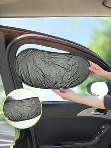 Car Side Window Sun Shade, Static Cling Heat Reflective Sun Visor With Residue-Free Installation, Unobstructed View Glare Reduction For Driver & Passenger Side - multicolor - View 5