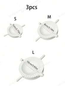 3 Pieces Pasta Mold, Diy Pasta Mold, Pasta Maker Machine, Dough Roller, Quick And Easy Pasta Maker, Plastic Pasta Mold For Perfect Pasta, Handmade Pasta Maker, Plastic Pasta Mold, Quick Pasta Clip, Ideal Diy Tool For Making Calzones - White - View 13