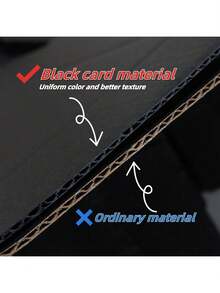 2pcs/Black Express Packaging Box Packaging Material Aircraft Box Corrugated Paper Box Postal Paper Box Packaging Box Gift Box Tile Box Express Box Packaging Box - Black Card - View 2